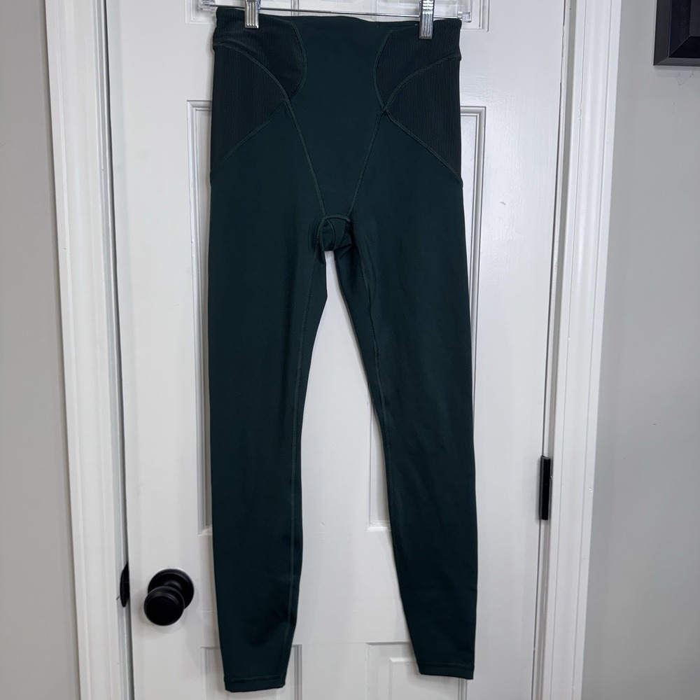 Savage X Fenty Leggings Womens Small Green High Rise Activewear Yoga Pants